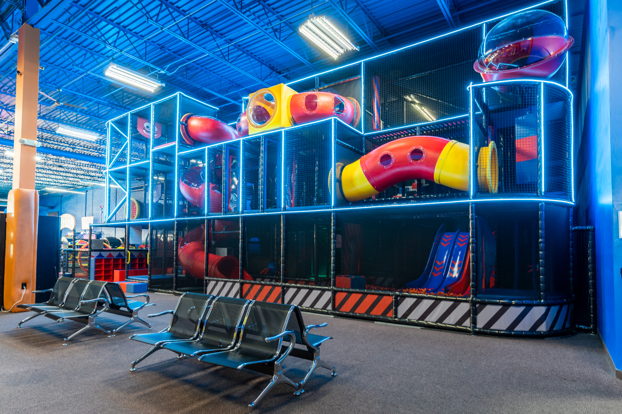 Mega PlayScape multi-level structure