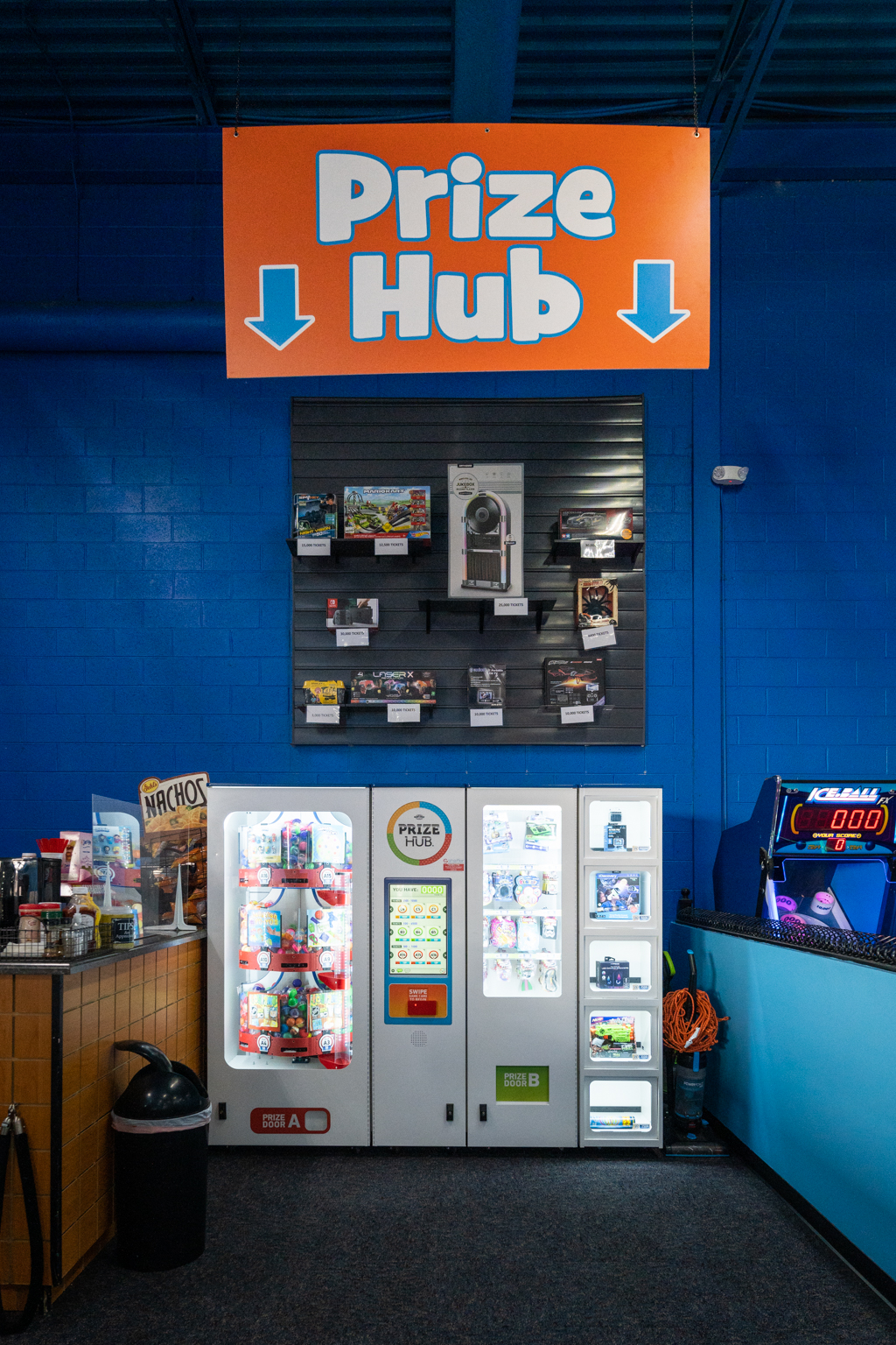 Prize Hub redemption counter